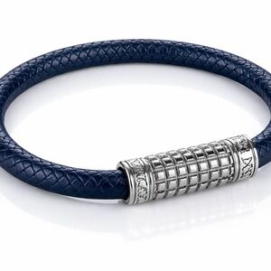 Louis Vuitton Blue and Silver Men's Bracelet